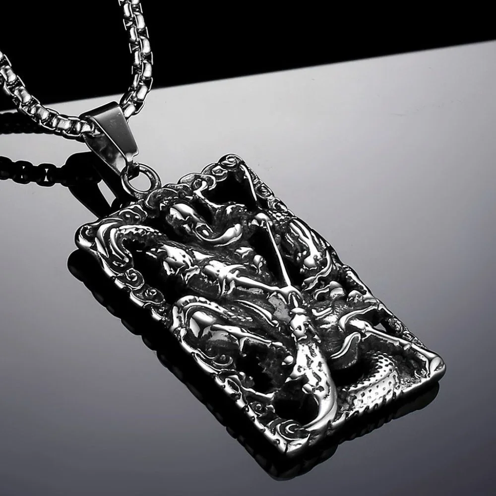 ❤️Tibetan retro ethnic broadsword pendant necklace for women/men, N90201P174
